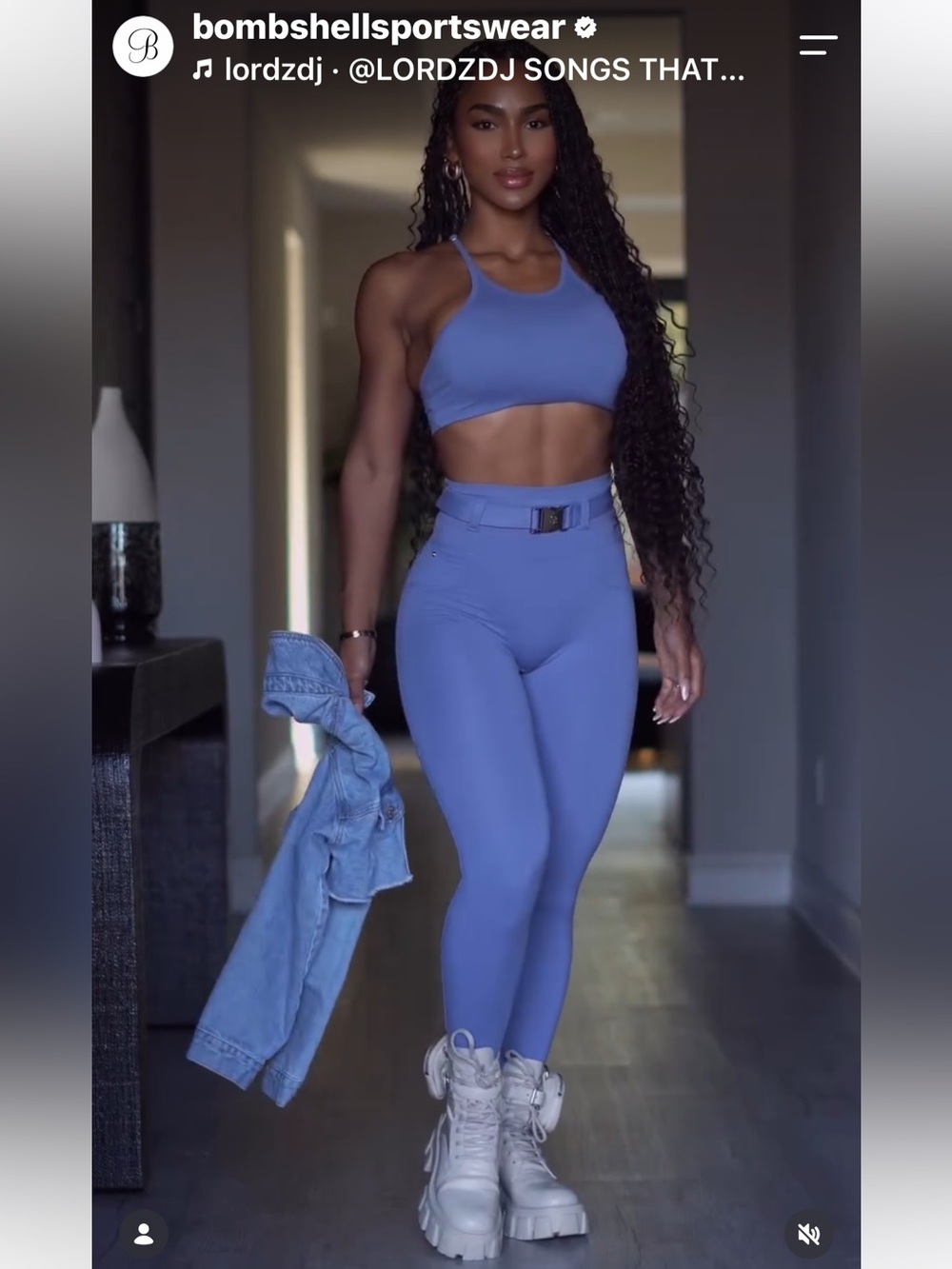 Discontinued Rare Bombshell Sportswear Peach Belted leggings XS Denim